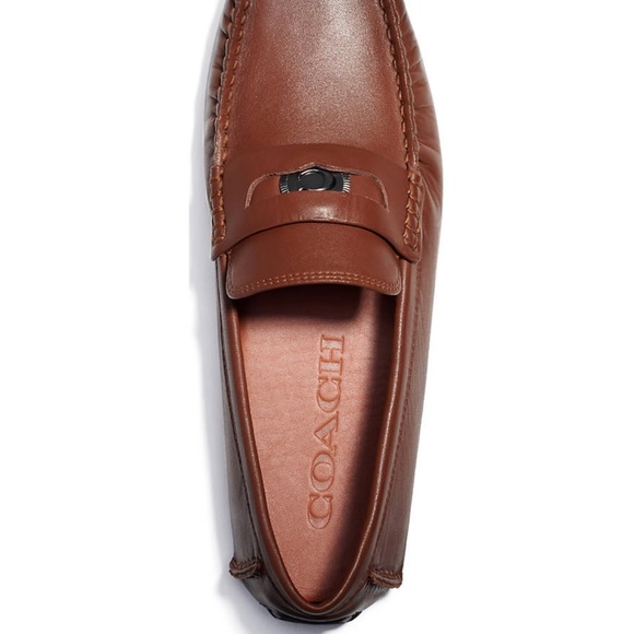 Leather Coin Driver Loafers - Picture 4 of 5